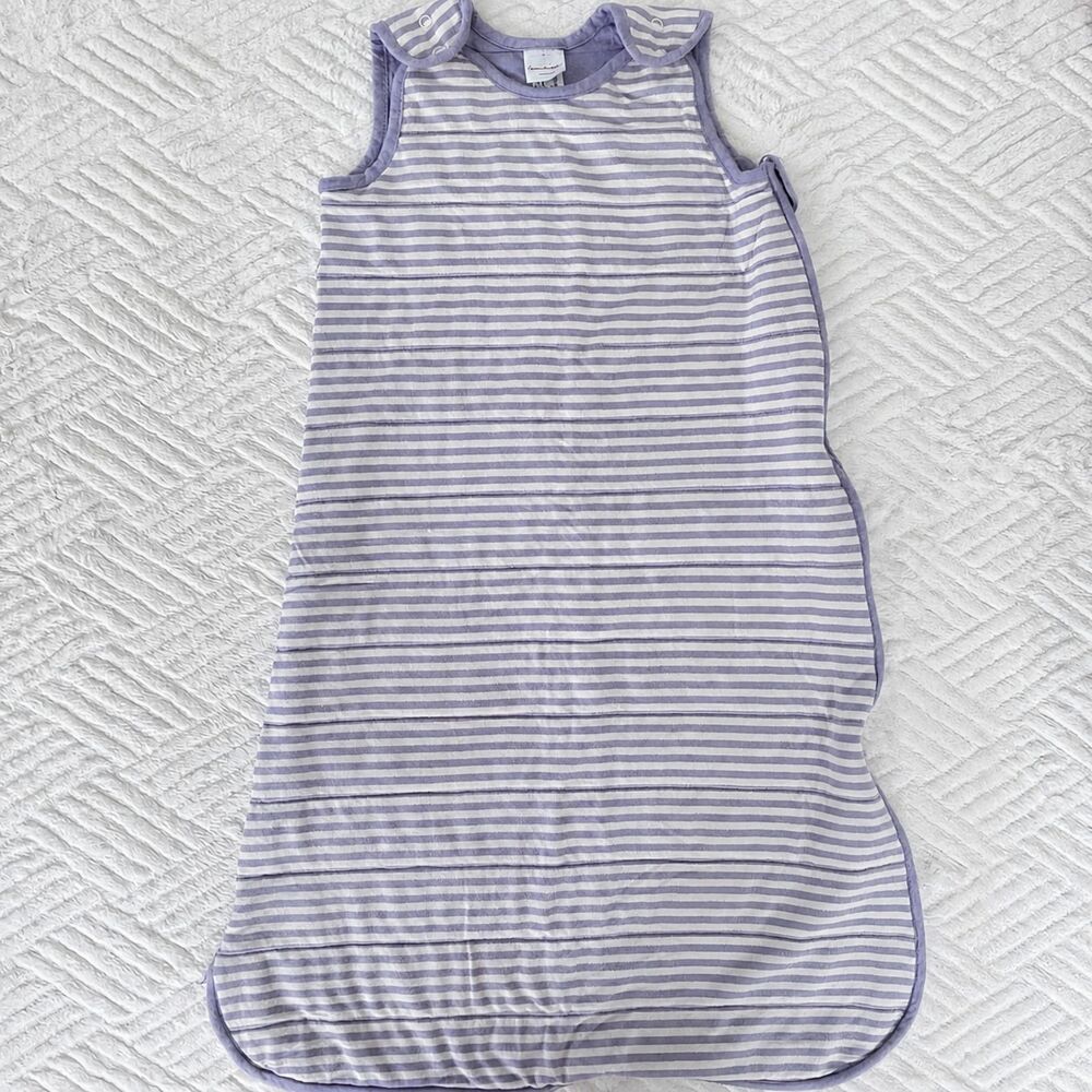 Hanna Andersson Size L Purple Stripe Sleep Sack Wearable Blanket Tencel Baby